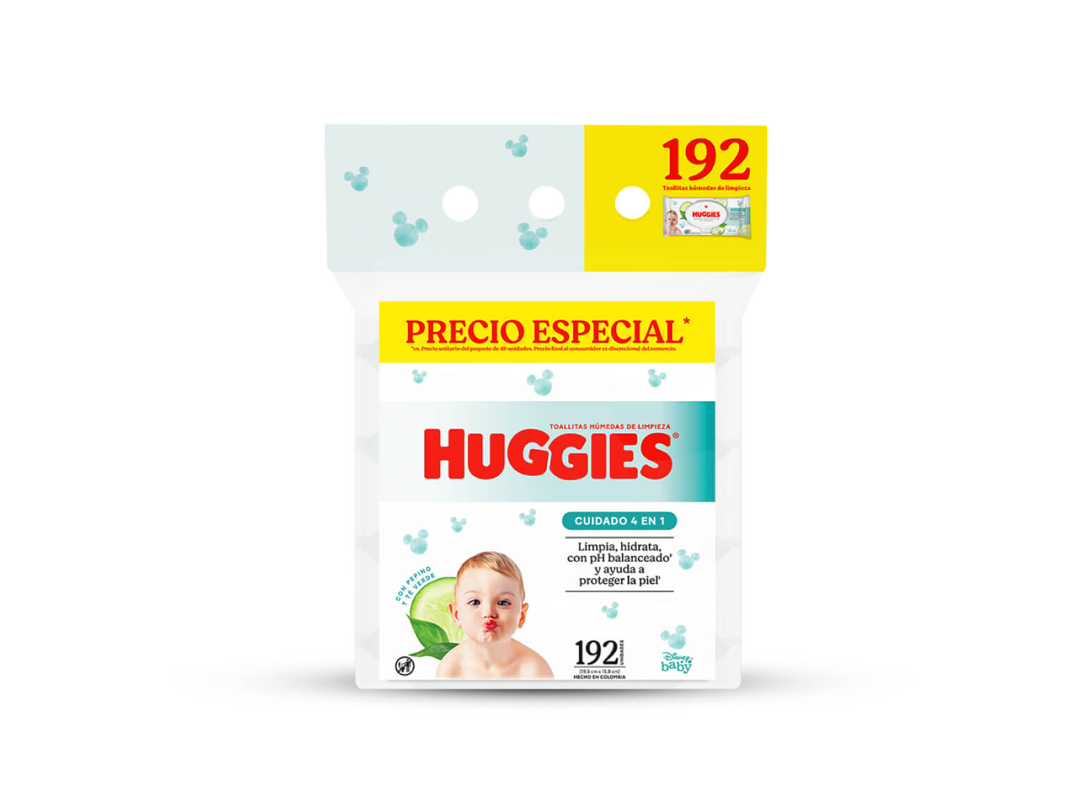 Paitos Hmedos Huggies 4en1 x192