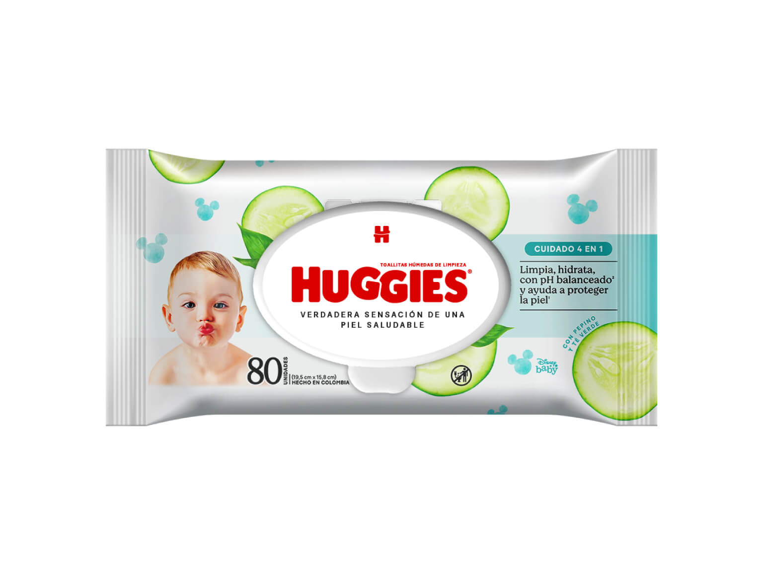 Paitos Hmedos Huggies 4en1 x80