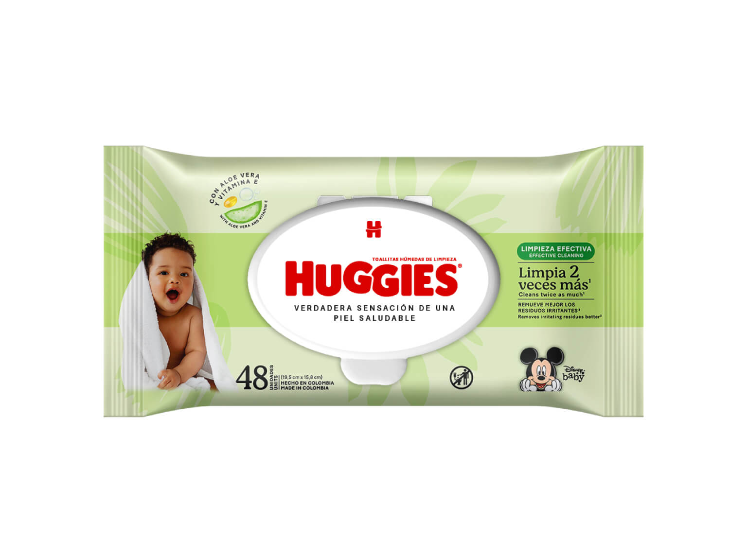 Paitos Hmedos Huggies Limpieza Efectiva x48