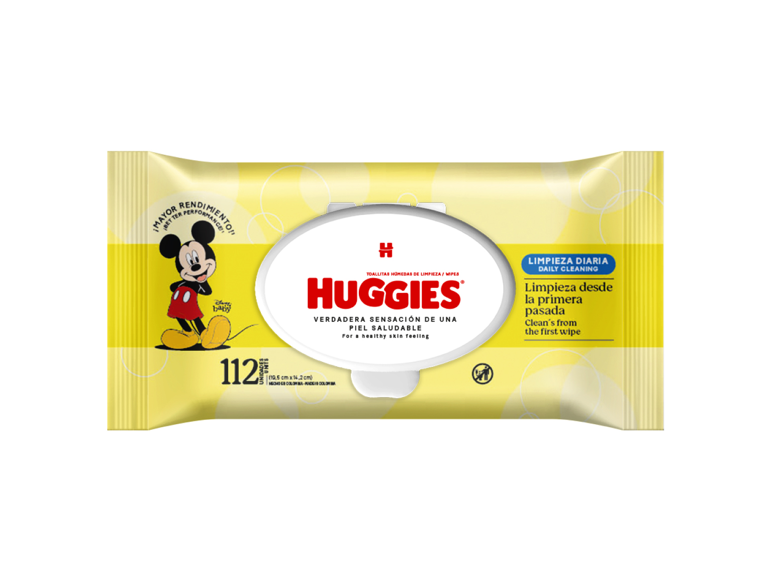 Huggies Toallitas Hmedas Limpieza Diaria x112
